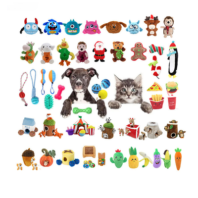 Chewers ก้าวร้าว Squeak Interactive Puzzle ซ่อนและค้นหาของเล่นสัตว์เลี้ยง Chew Plush Chew
