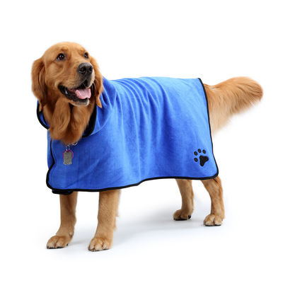 Bibulous Pet Grooming Tools ผ้าขนหนูสุนัขไมโครไฟเบอร์ดูดซับนุ่มแห้งเร็ว