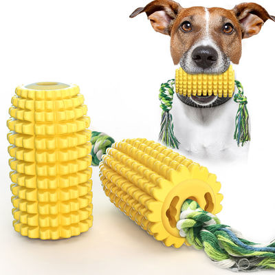เครื่องมือกรูมมิ่งสัตว์เลี้ยงที่ทนต่อการกัดยางธรรมชาติ Dog Chew Stick Corn Shape Molar
