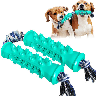 SEDEX Double Serrate Safe Chew ของเล่นสำหรับลูกสุนัข Dog Toothbrush Stick With Rope