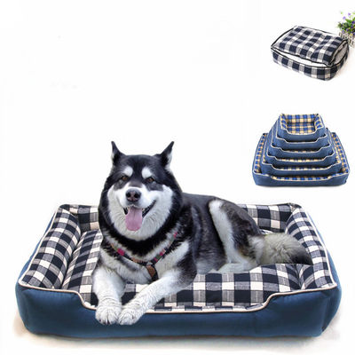 Warm Soft Lattice Square เสื่อสุนัข 740g Indoor House Kennel Nest เตียงสุนัขแสนสบาย