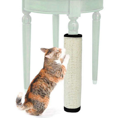 Ivory Color Cat Scratch Board ปกป้องขาโต๊ะ Sisal Hemp Cat Claw Toy