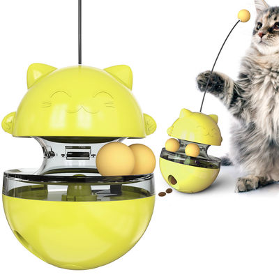420g อาหาร Leaker แมวของเล่นสำหรับสัตว์เลี้ยง Interactive Cat Tease Wand Kitten Roly Poly Toys