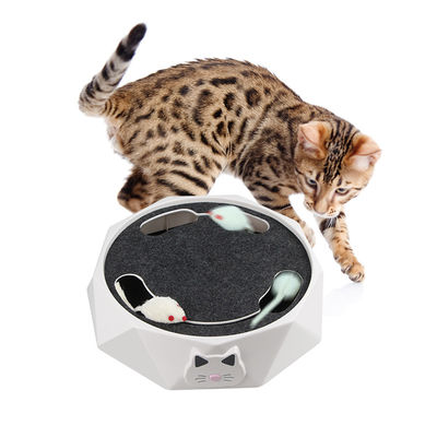 Crazy Mouse Chasing Cat Scratcher ของเล่นของเล่นแมวไฟฟ้าพร้อมหนูวิ่ง 712g