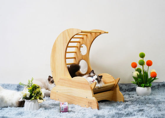 Hallupets Cat Scratcher House Pet Condo บ้านต้นไม้เตียงแมว