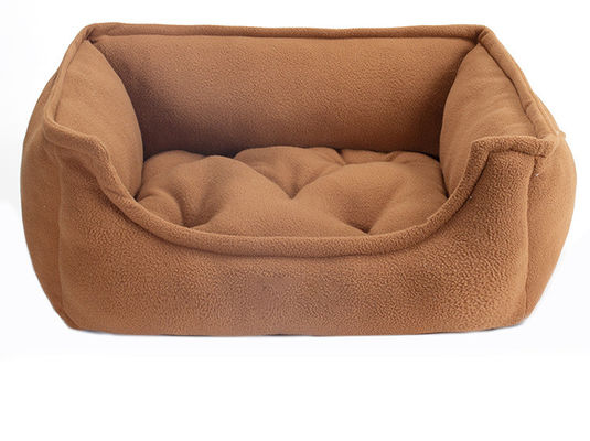 ที่นอนสุนัขนอนหลับลึกกระดูกและข้อซักล้างทำความสะอาดได้ Fluffy Dog Mat Soft Warm For Teddy