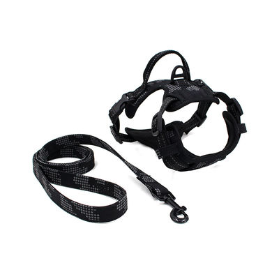 แฟชั่นสะท้อนแสง Breathable Soft Air ตาข่ายสายรัดหน้าอกชุดเชือกลากสุนัขเสื้อกั๊ก Leash
