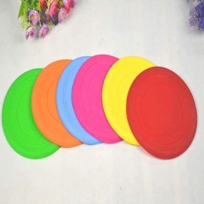 ซิลิกาเจลสุนัขกลางแจ้ง Flying Disk Dog Fetch Training Toy