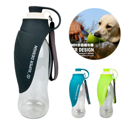 สุนัข ขวดน้ำกลางแจ้งแบบพกพา Pet Dogs Travel Water Dispenser Feeder คอนเทนเนอร์ซิลิโคนพับถ้วยดื่ม