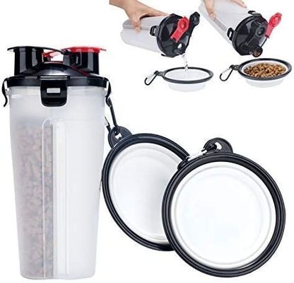 Hallupets แบบพกพา Pet Travel Leak Proof Dog ขวดน้ำสำหรับเดินป่า