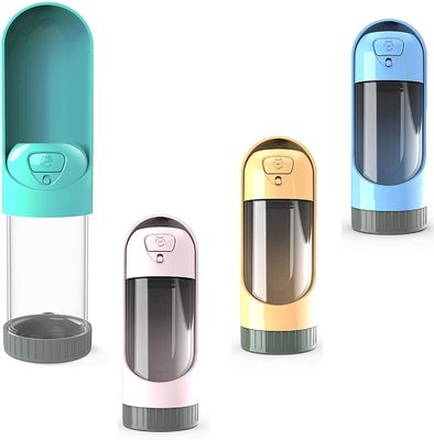 เครื่องจ่ายน้ำแบบพกพาแบบพับได้สำหรับสุนัขขวด PET H2O BPA Free 10 Oz 300ml