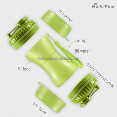 ขวด PP 2 In 1 Leak Proof Dog สำหรับสัตว์เลี้ยง สุนัข Cat Bird