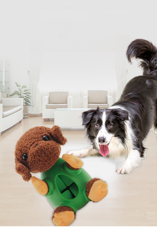 เป็นมิตรกับสิ่งแวดล้อม Squeaky Soft Chew Dog Treat Dispenser ของเล่นตุ๊กตาสัตว์เลี้ยงที่กำหนดเอง