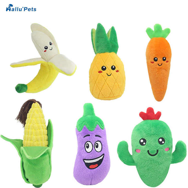ชิปยัดไส้ Hot Dog Cola Fast Food Plush ของเล่นสำหรับสุนัข