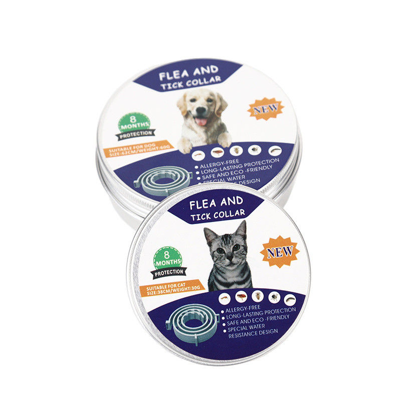 Hallupets Pet Grooming Tools ปลอกคอหมัดและเห็บปรับได้สำหรับลูกสุนัข 8 เดือน Cats