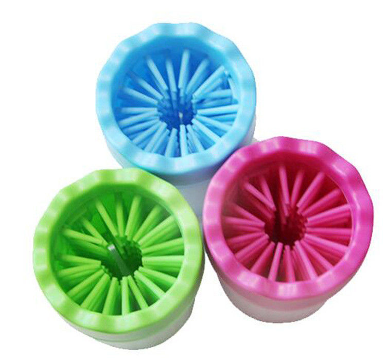 Pets Massager สุนัข เครื่องมือทำความสะอาดที่ถอดออกได้สะดวกสบาย Dogs Claw Wash Cup