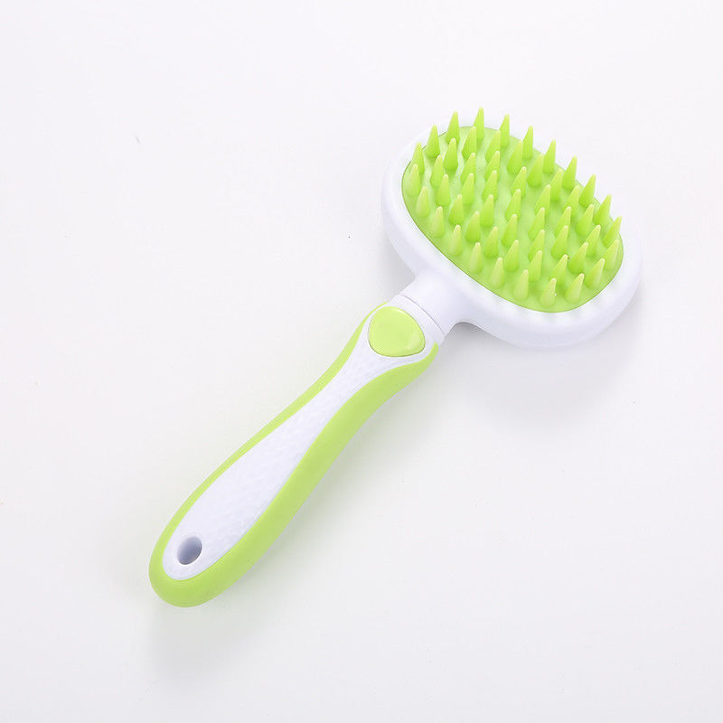 แปรงนวดสุนัขฟันอ่อน 92g 19.5*9*5cm Cat Grooming Brush Comb