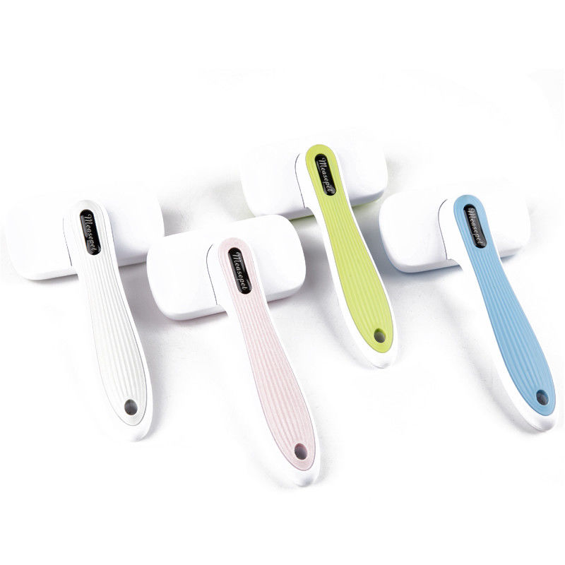 Au-To Pet Hair Remover Slicker Pet Shedding Brush หวีสำหรับสุนัข Cat BSCI Certification