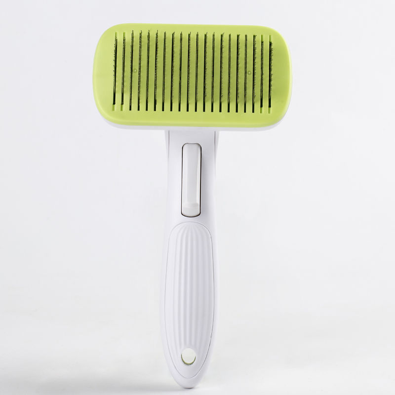Au-To Pet Hair Remover Slicker Pet Shedding Brush หวีสำหรับสุนัข Cat BSCI Certification