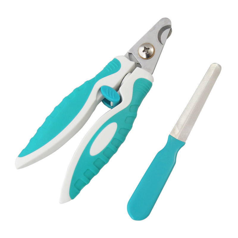 Hallupets Pet Grooming เครื่องมือ กรรไกรตัดเล็บสำหรับสัตว์เลี้ยง ที่เล็มขนทำความสะอาด แฟ้ม 14 ซม. สำหรับ Cats Dogs