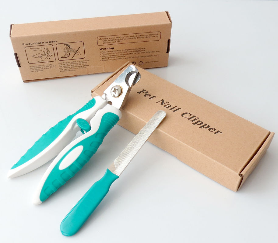 Hallupets Pet Grooming เครื่องมือ กรรไกรตัดเล็บสำหรับสัตว์เลี้ยง ที่เล็มขนทำความสะอาด แฟ้ม 14 ซม. สำหรับ Cats Dogs