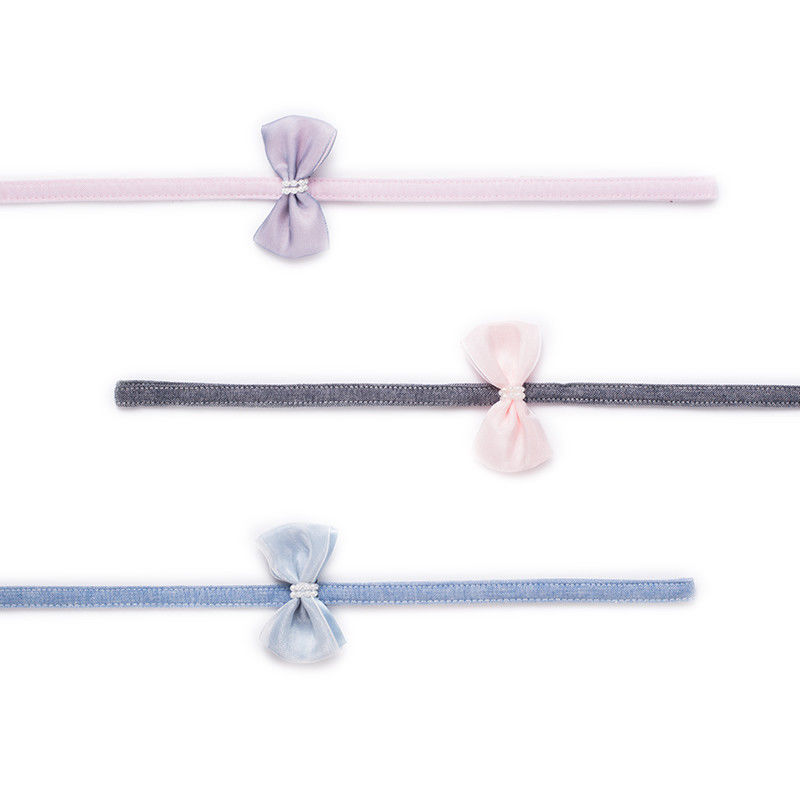 ปรับได้ 100% Cotton Bow Tie Girl ปลอกคอสุนัขและชุดสายจูงพร้อม Bowknot