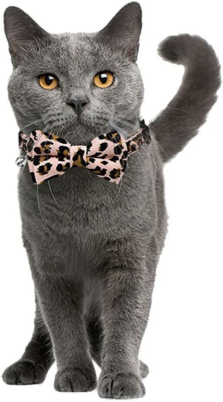 Breakaway Buckle Cat Collar Bells พร้อมหูกระต่ายน่ารักสำหรับสุนัขขนาดเล็ก Kitty ปรับได้