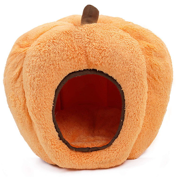 2021 โรงงานการปรับแต่งคุณภาพสูง Cats Dogs Cave สัตว์เลี้ยงล้างทำความสะอาดได้ Luxury Pumpkin Pets House