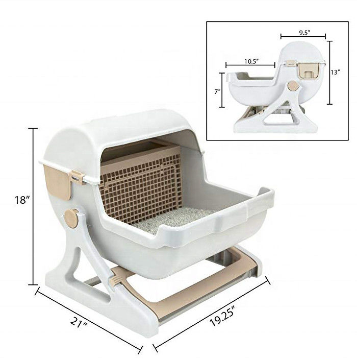 ประเภทลิ้นชัก High End Filter Litter Box 5000g Quick Cleaning Pet Grooming Tools