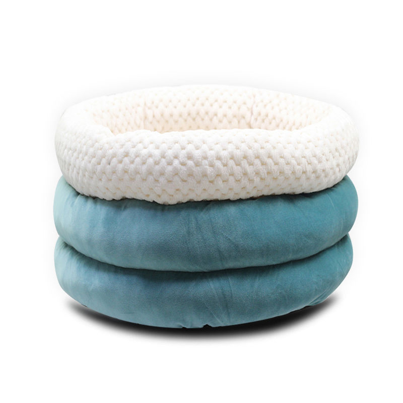 2021 ขายส่ง Cuddle Cup Shape Cat และ Dog Bed สัตว์เลี้ยงเตียงที่มีกำแพงสูงสำหรับ Deep Sleep Washable Pet House