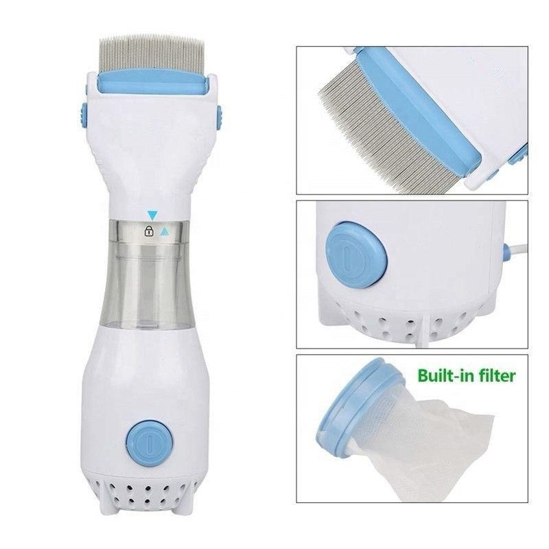 Cat Dog Electric Flea Remover หวี Pet Flea Lice Cleaner and Grooming Comb