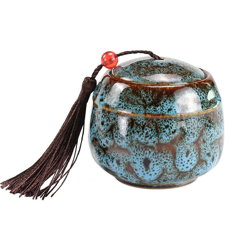 รอบ Pet Cremation Urns for Ashes Storage Box Hand-made Ceramic Sealed Jars for Pet Cat dog ashes