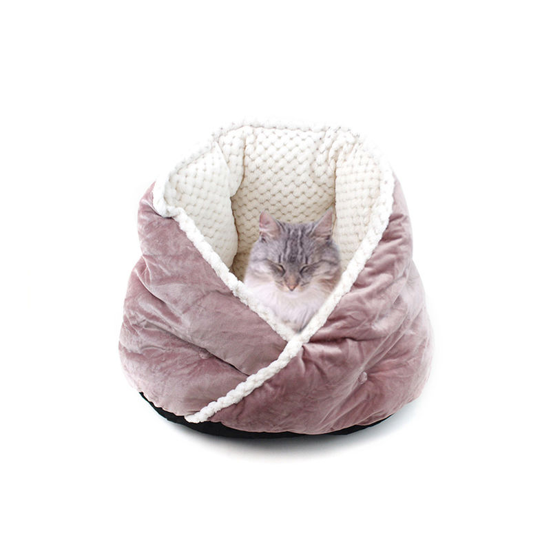 Plush Warm Soft Cat Dog Bed สัตว์เลี้ยงซักได้เตียง Deep Sleep Cats Dogs Cave