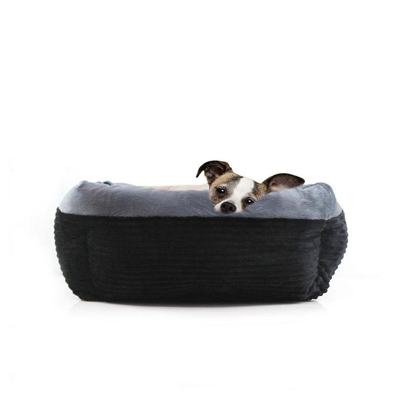 สี่เหลี่ยมผืนผ้าตุ๊กตาสุนัข Cat Bed Self-Warming Deep Sleep Pet Bed Corduroy สัตว์เลี้ยงเตียงล้างทำความสะอาดได้สบาย Dog โซฟา
