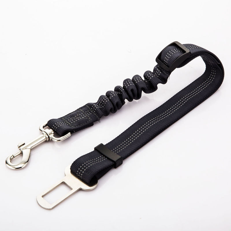 Para Mascotas สายจูงสุนัขแบบปรับได้สำหรับสุนัขสัตว์เลี้ยง สุนัข Cat Car Seat Belt