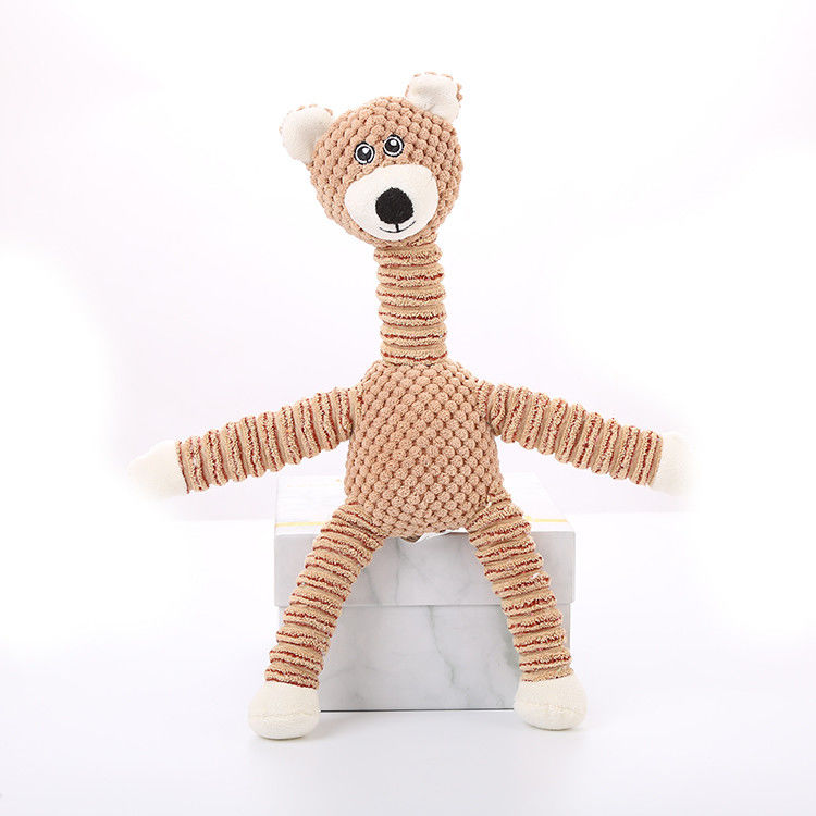 ผ้าฝ้าย Plush Squeaky Dog ของเล่น Interactive Dog Chew ของเล่น, ตุ๊กตาลูกสุนัข Chew ของเล่นสำหรับทำความสะอาดฟัน, เล็ก, กลาง, ใหญ่