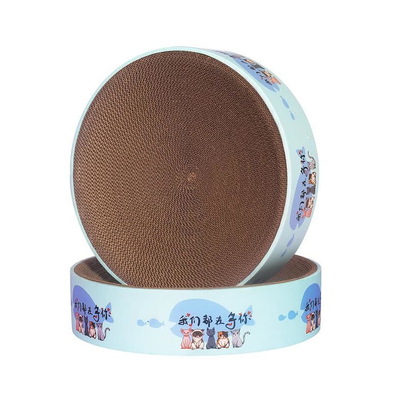 2 In1 Durable Round Cat Scratcher Bed Pad &amp; Lounge 1000g