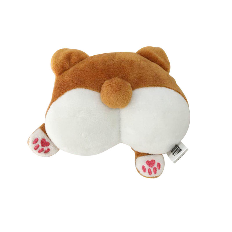 Corgi Butt Shape Dog ของเล่นสำหรับสัตว์เลี้ยง Soft Plush Dog Squeaky Toy 37g
