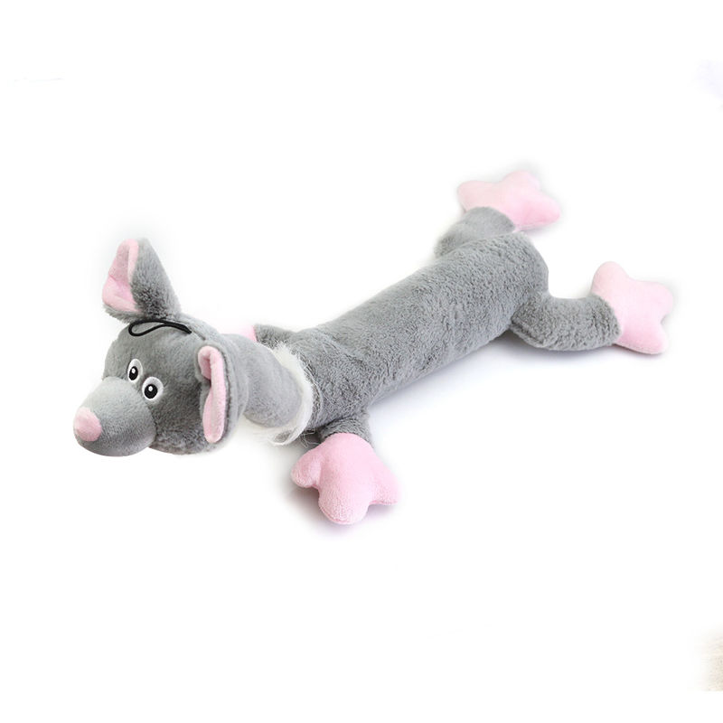กัดทนรูปสัตว์ตุ๊กตาแมวตลกสุนัขของเล่น Squeaky ทนทานเคี้ยวของเล่น