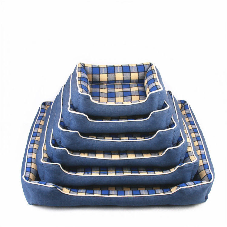 Warm Soft Lattice Square เสื่อสุนัข 740g Indoor House Kennel Nest เตียงสุนัขแสนสบาย