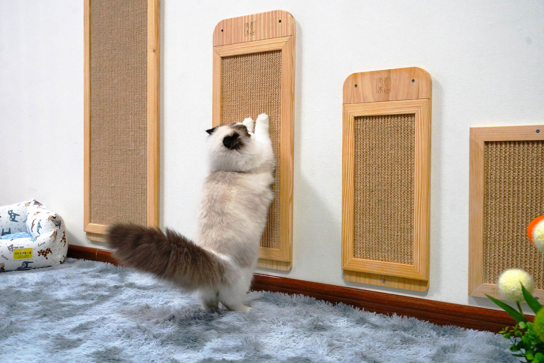Sisal Wall Mounted Cat Scratcher Post Place ชั้น 40 * 30 ซม. 30 * 76 ซม. 40 * 120 ซม