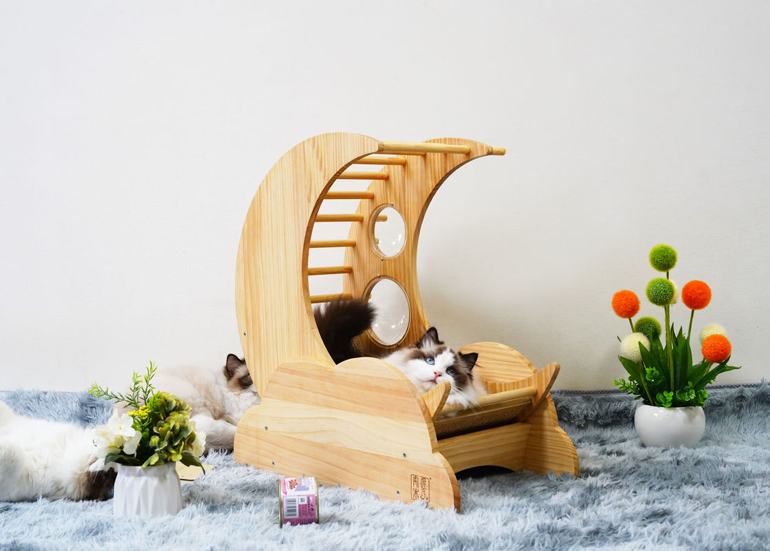 Hallupets Cat Scratcher House Pet Condo บ้านต้นไม้เตียงแมว