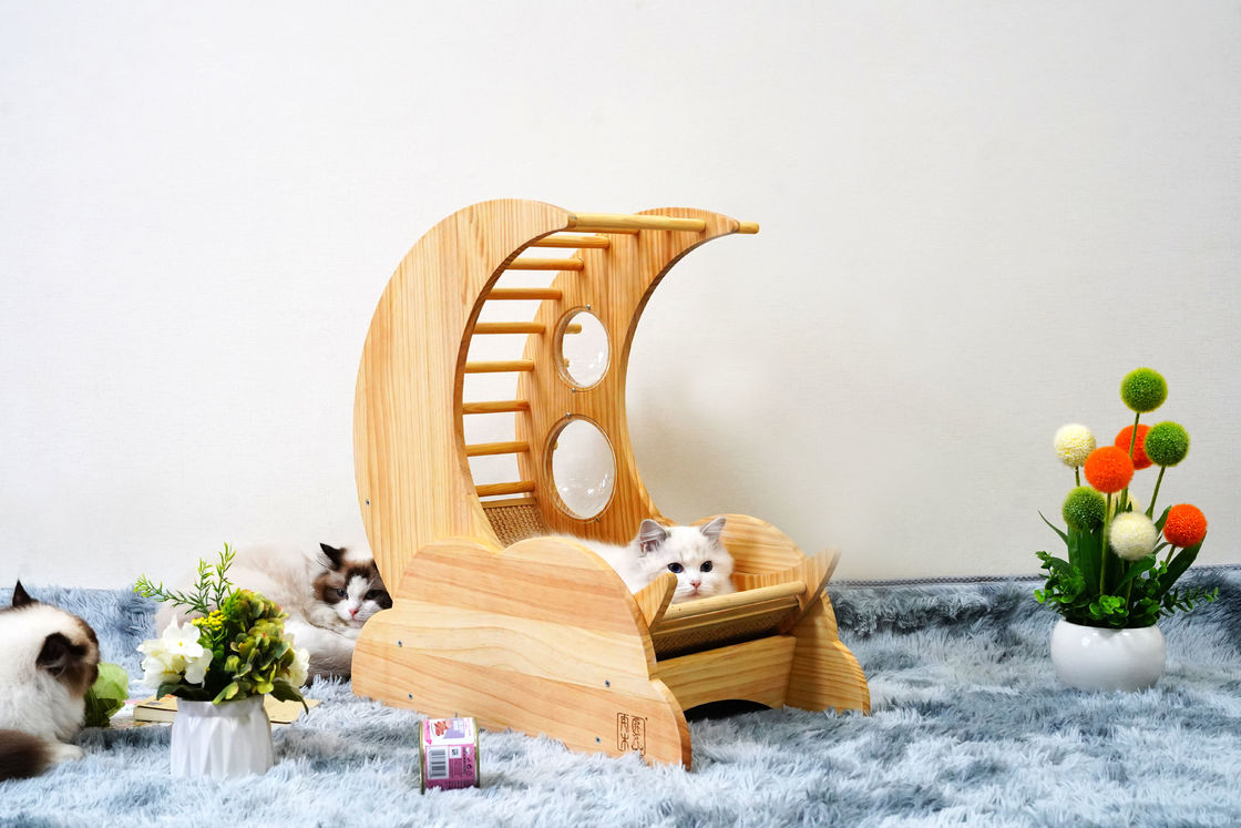 Hallupets Cat Scratcher House Pet Condo บ้านต้นไม้เตียงแมว