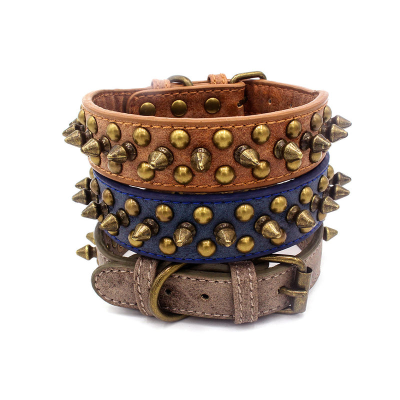 Professional ส่วนบุคคล Retro โซฟาหนัง PU Solid ทนทาน Rivet Gentility ชายปลอกคอ