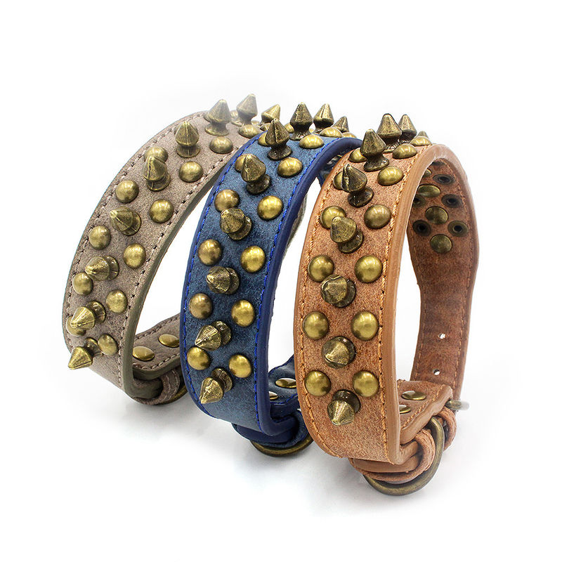 Professional ส่วนบุคคล Retro โซฟาหนัง PU Solid ทนทาน Rivet Gentility ชายปลอกคอ