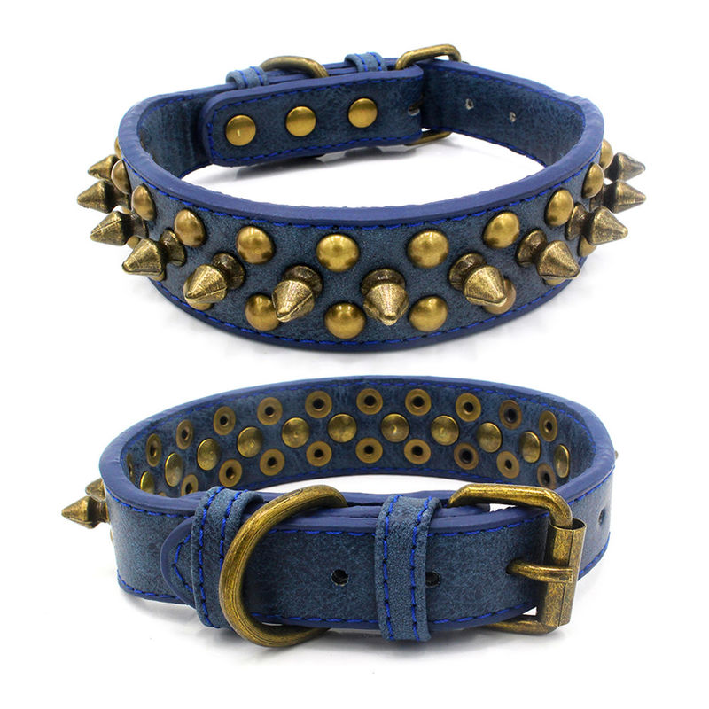 Professional ส่วนบุคคล Retro โซฟาหนัง PU Solid ทนทาน Rivet Gentility ชายปลอกคอ