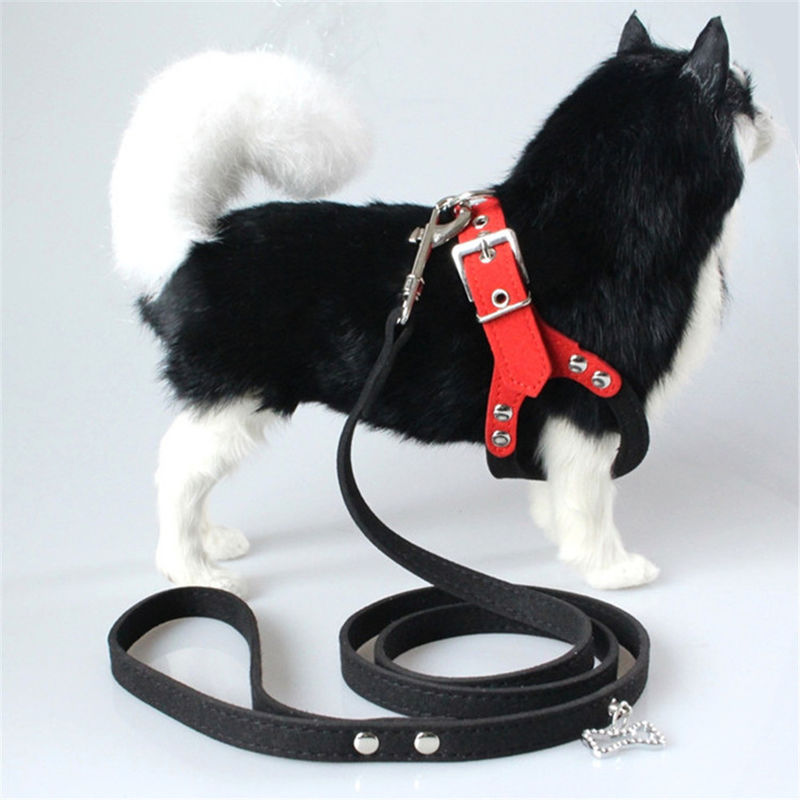 Hallupets Soft Mesh เบาะปลอกคอ Leash Harness Set Dog Chest และ Back Traction