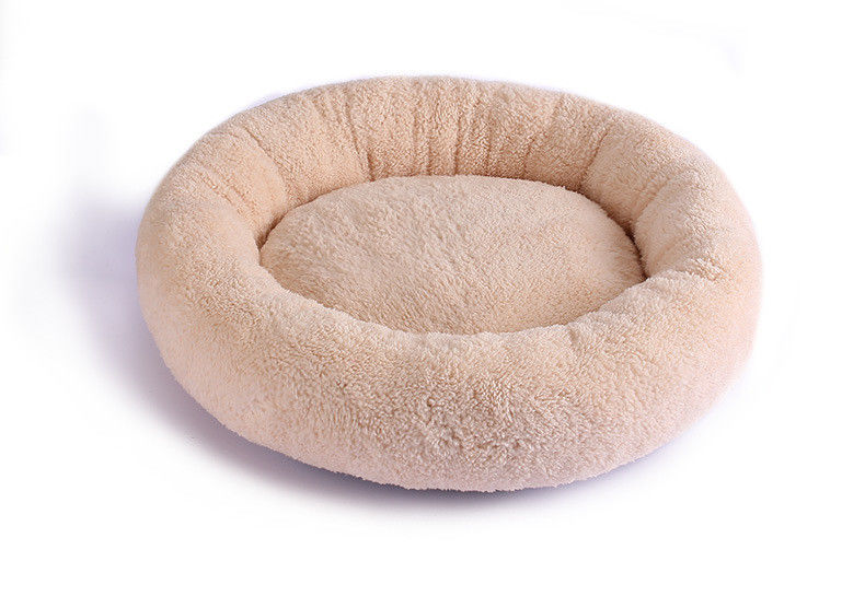 Luxury Plush Soft Round Donut Dog Bed เบาะรองนั่งซักได้โซฟา 560g สำหรับ Cat