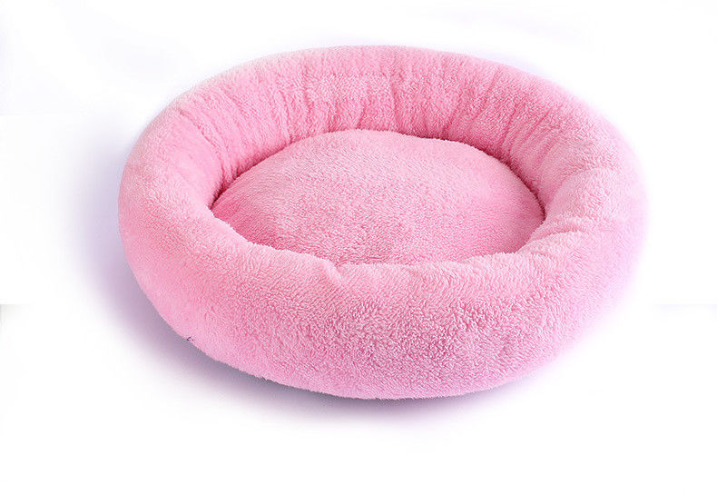 Luxury Plush Soft Round Donut Dog Bed เบาะรองนั่งซักได้โซฟา 560g สำหรับ Cat