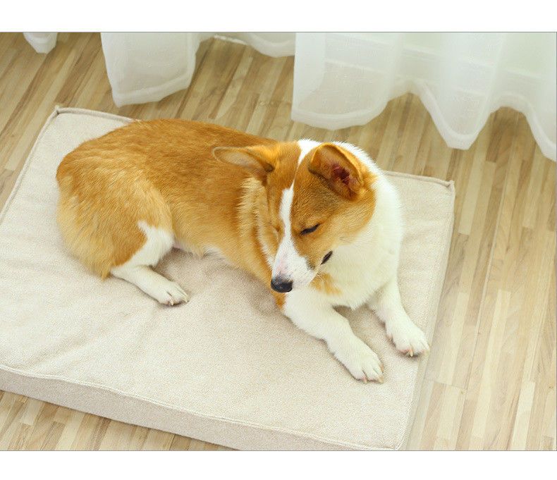 Orthopedic Memory Foam เตียงสุนัขหนากันน้ำล้างทำความสะอาดได้ที่นอนสัตว์เลี้ยงพร้อมผ้าคลุมที่ถอดออกได้
